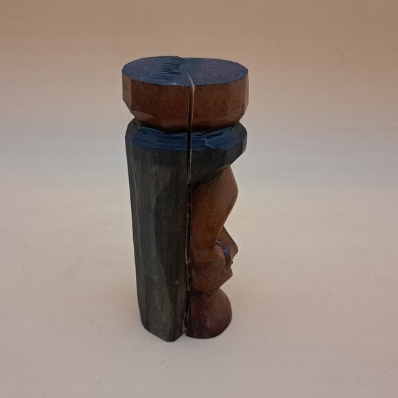 Three Jamaican Carved Statues - Picture 5 of 11